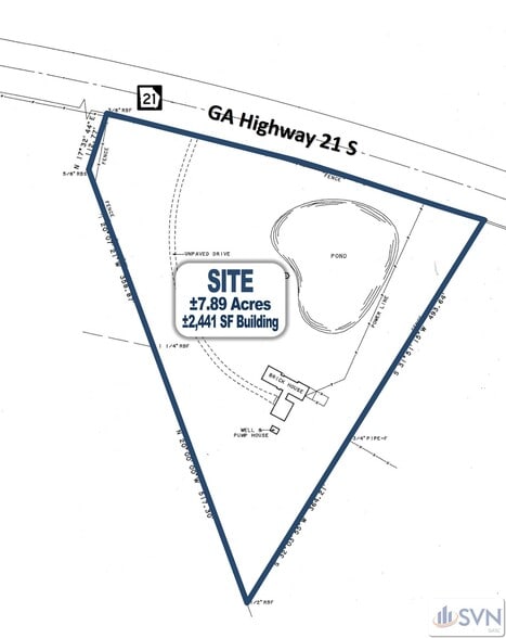 1870 GA Highway 21 S, Springfield, GA à vendre - Plan cadastral – Image 2 sur 9