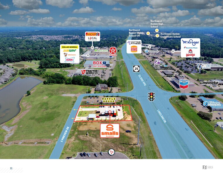 109 Pineview Dr, Flowood, MS à vendre - Aérien – Image 3 sur 5