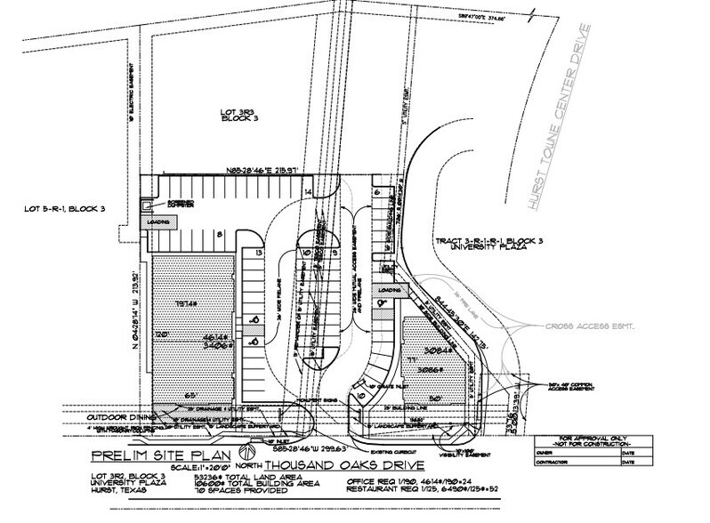 860 Thousand Oaks, Hurst, TX à vendre - Plan de site – Image 2 sur 23