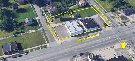 13016 Mack Ave, Detroit, MI - VUE AÉRIENNE  vue de carte