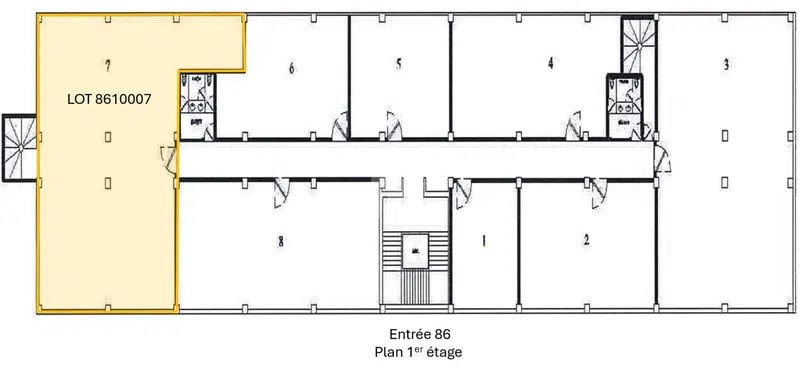 Local commercial dans Ris-Orangis à louer Plan d’étage– Image 1 sur 3