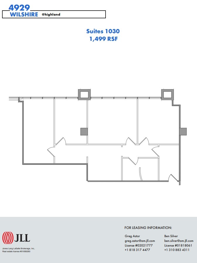 4929 Wilshire Blvd, Los Angeles, CA à louer Plan d’étage– Image 1 sur 1