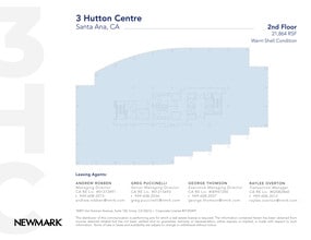 3 Hutton Centre Dr, Santa Ana, CA à louer Plan d’étage– Image 1 sur 1
