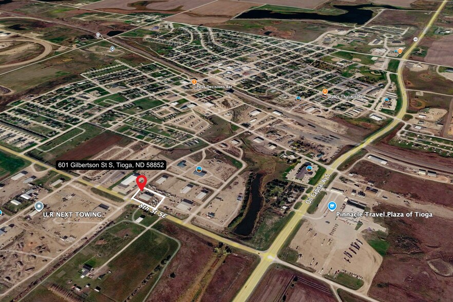 601 Gilbertson St SE, Tioga, ND à vendre - Aérien – Image 3 sur 18