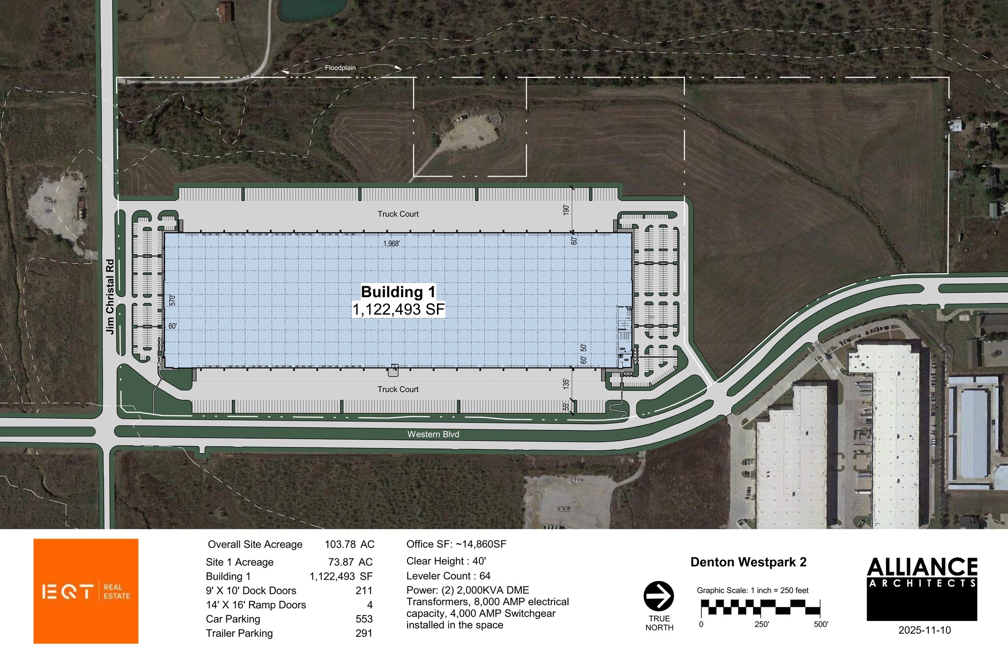 Western Blvd, Denton, TX à louer Plan de site– Image 1 sur 1