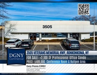 Plus de détails pour 3505 Veterans Memorial Hwy, Ronkonkoma, NY - Bureau à vendre