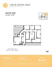 1100 W Central Rd, Arlington Heights, IL à louer Plan d’étage– Image 1 sur 2