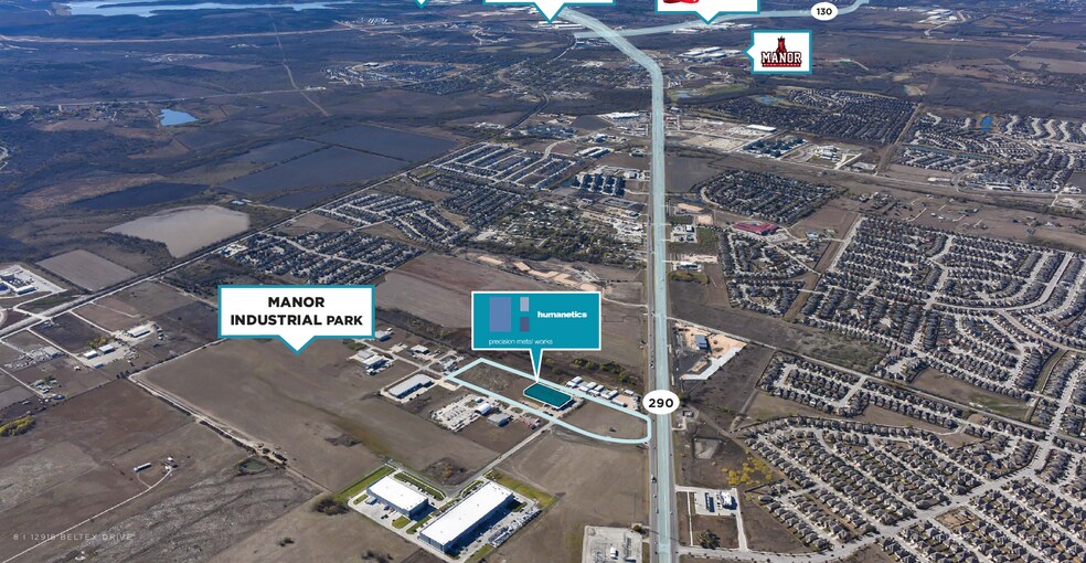 13006 Beltex Dr, Manor, TX à louer - Aérien – Image 2 sur 3