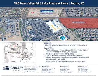 Plus de détails pour Deer Valley and Lake Pleasant Pkwy rd, Peoria, AZ - Local commercial à louer