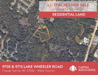 Plus de détails pour 9705 & 9713 Lake Wheeler Road, Fuquay Varina, NC - Terrain à vendre