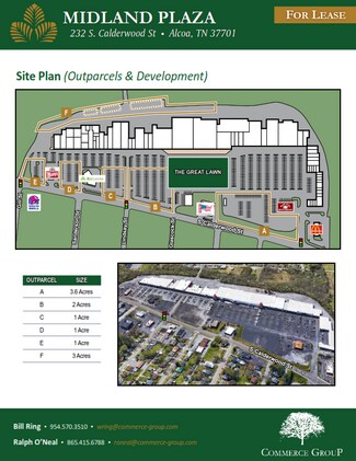 Plus de détails pour 126-256 S Calderwood St, Alcoa, TN - Local commercial à louer