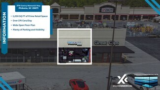 Plus de détails pour 2710a Gentry Memorial Hwy, Pickens, SC - Local commercial à louer