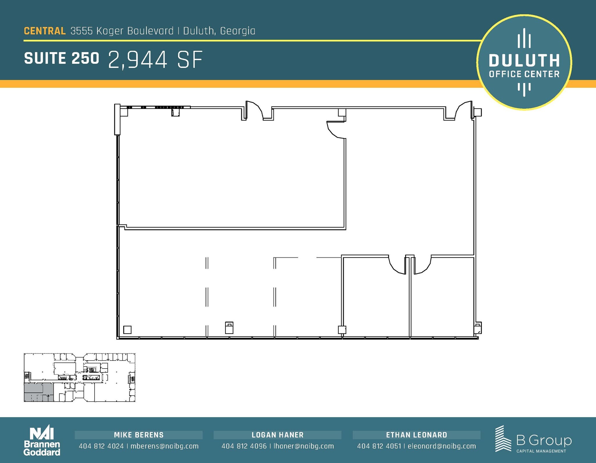3505 Koger Blvd, Duluth, GA à louer Plan d’étage– Image 1 sur 1