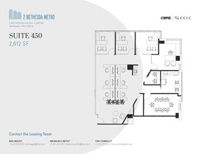 2 Bethesda Metro Ctr, Bethesda, MD à louer Plan d’étage– Image 1 sur 7