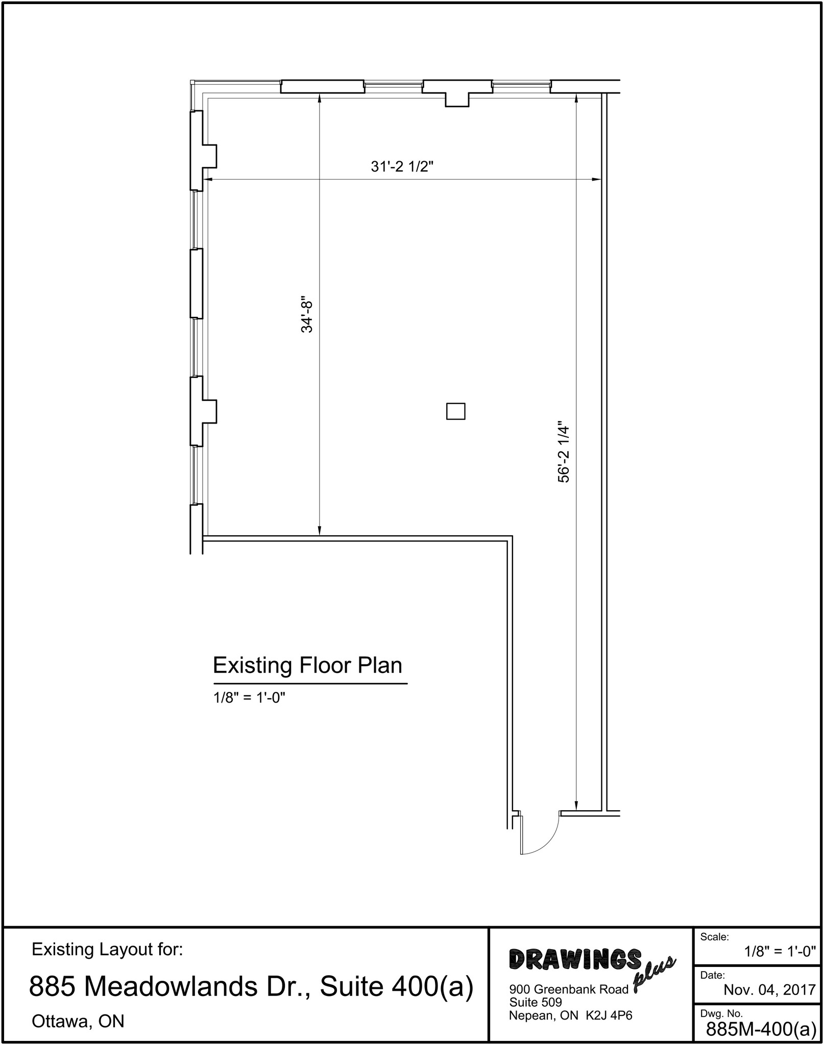 885 Meadowlands Dr, Ottawa, ON à louer Plan d’étage– Image 1 sur 1