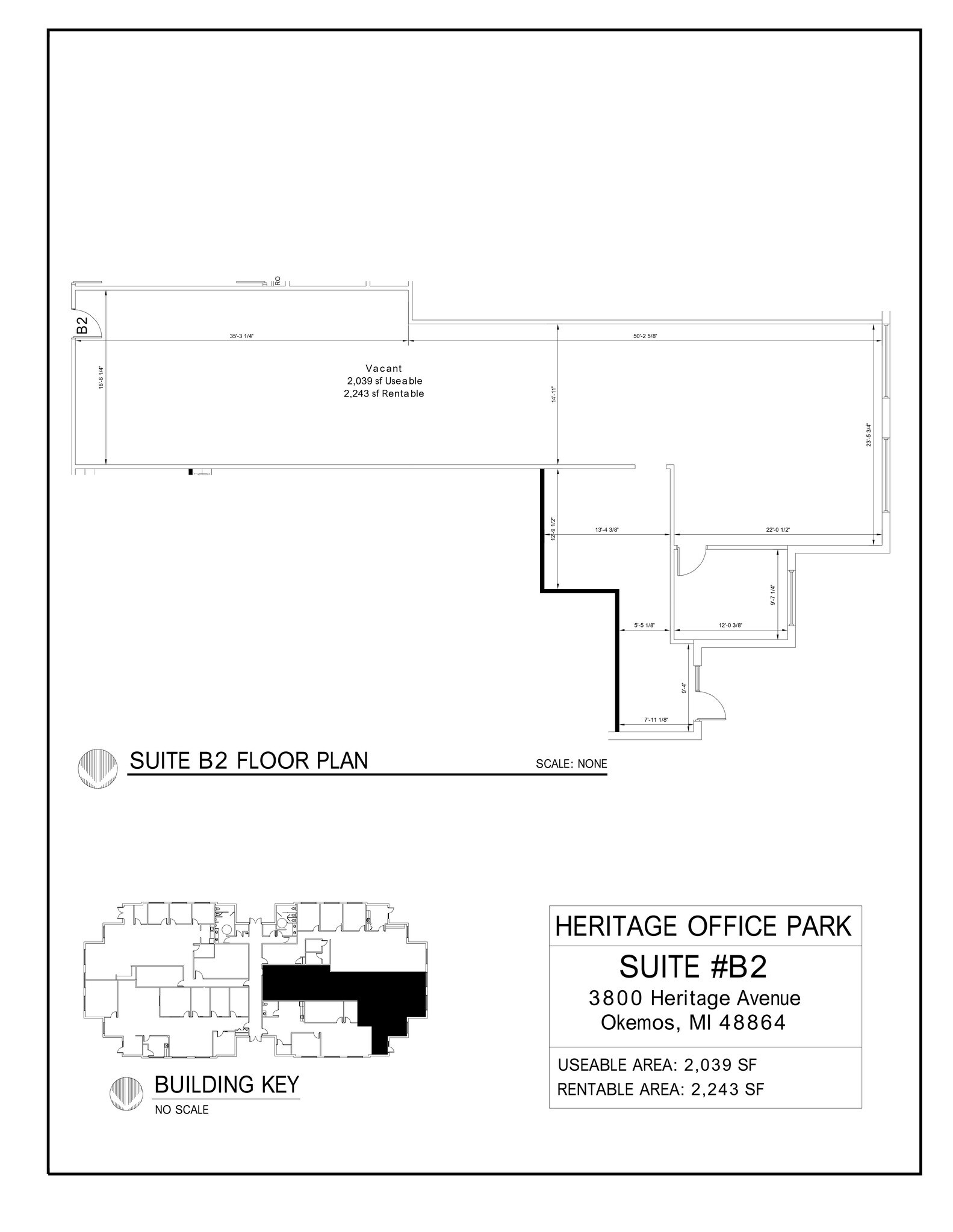 3800 Heritage Ave, Okemos, MI à louer Plan de site– Image 1 sur 1