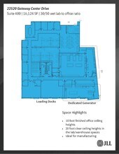 22520 Gateway Center Dr, Clarksburg, MD à louer Plan d’étage– Image 1 sur 1