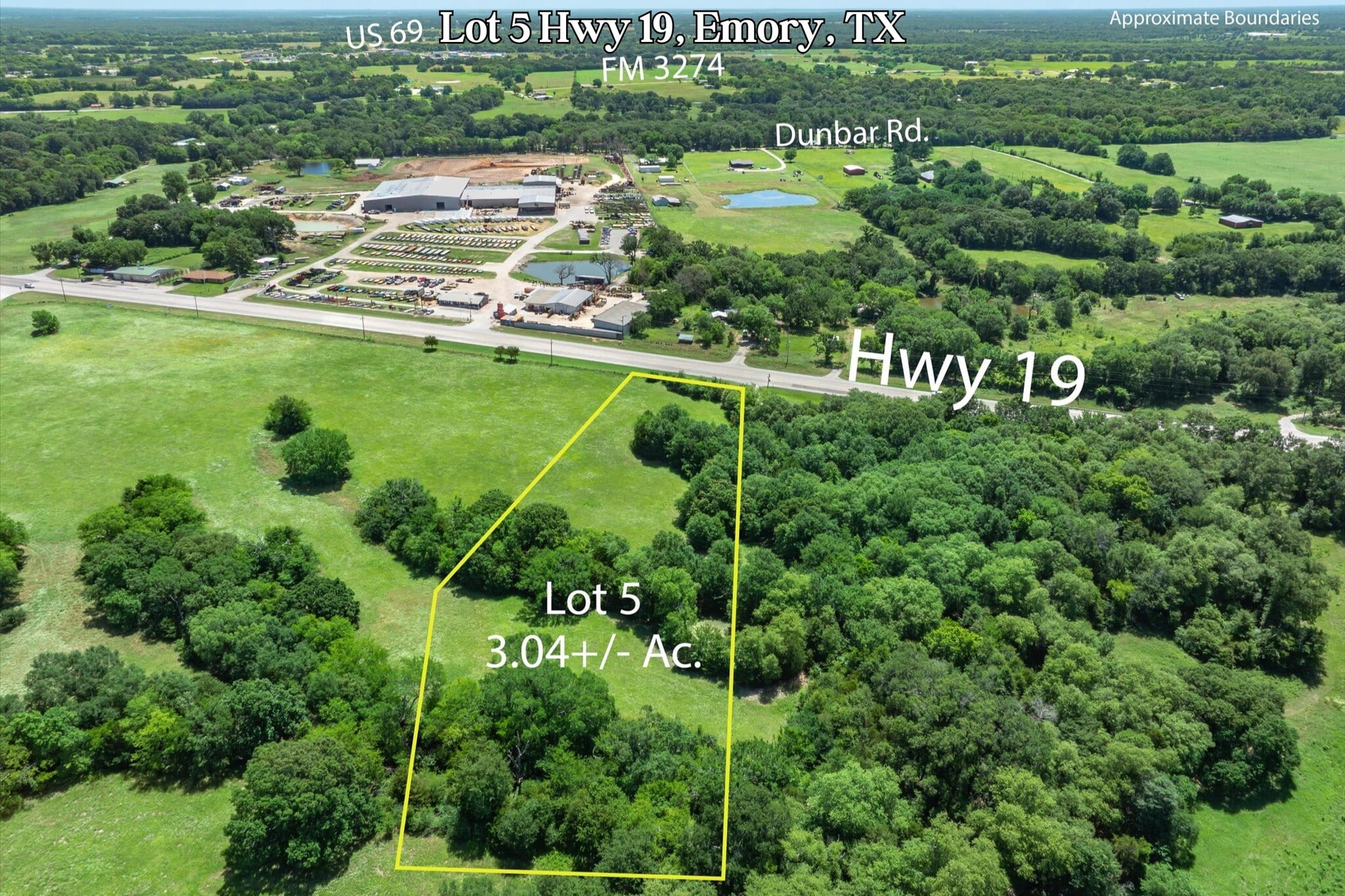 Lot 5 State Hwy 19 hwy, Emory, TX à vendre Photo principale– Image 1 sur 26