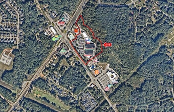 5225-5277 Sunset Lake Rd, Holly Springs, NC - Vue aérienne  vue de carte - Image1