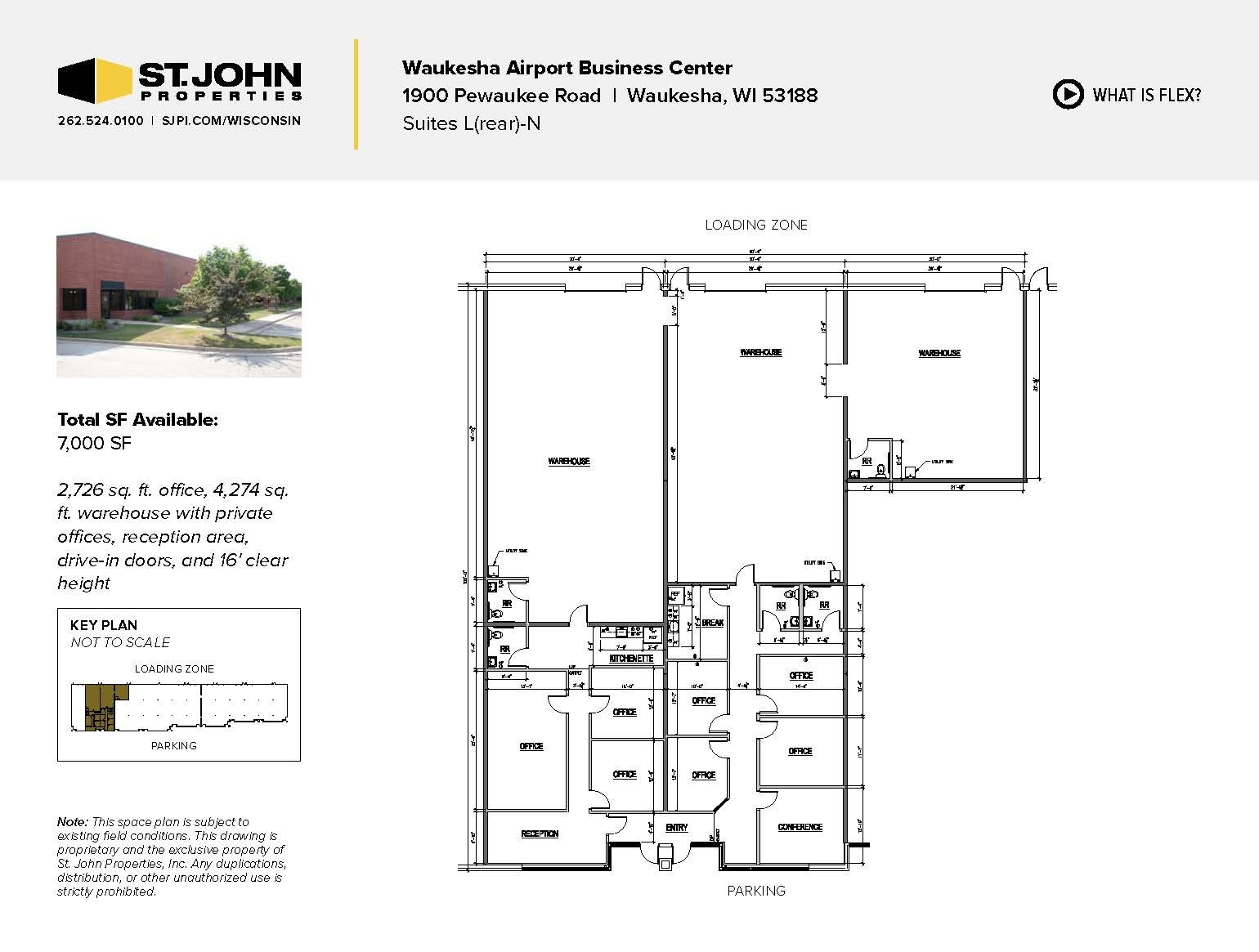 2000 Pewaukee Rd, Waukesha, WI à louer Plan d’étage– Image 1 sur 2