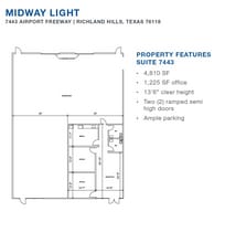 7450-7470 Dogwood Park, Richland Hills, TX à louer Plan d’étage– Image 1 sur 1