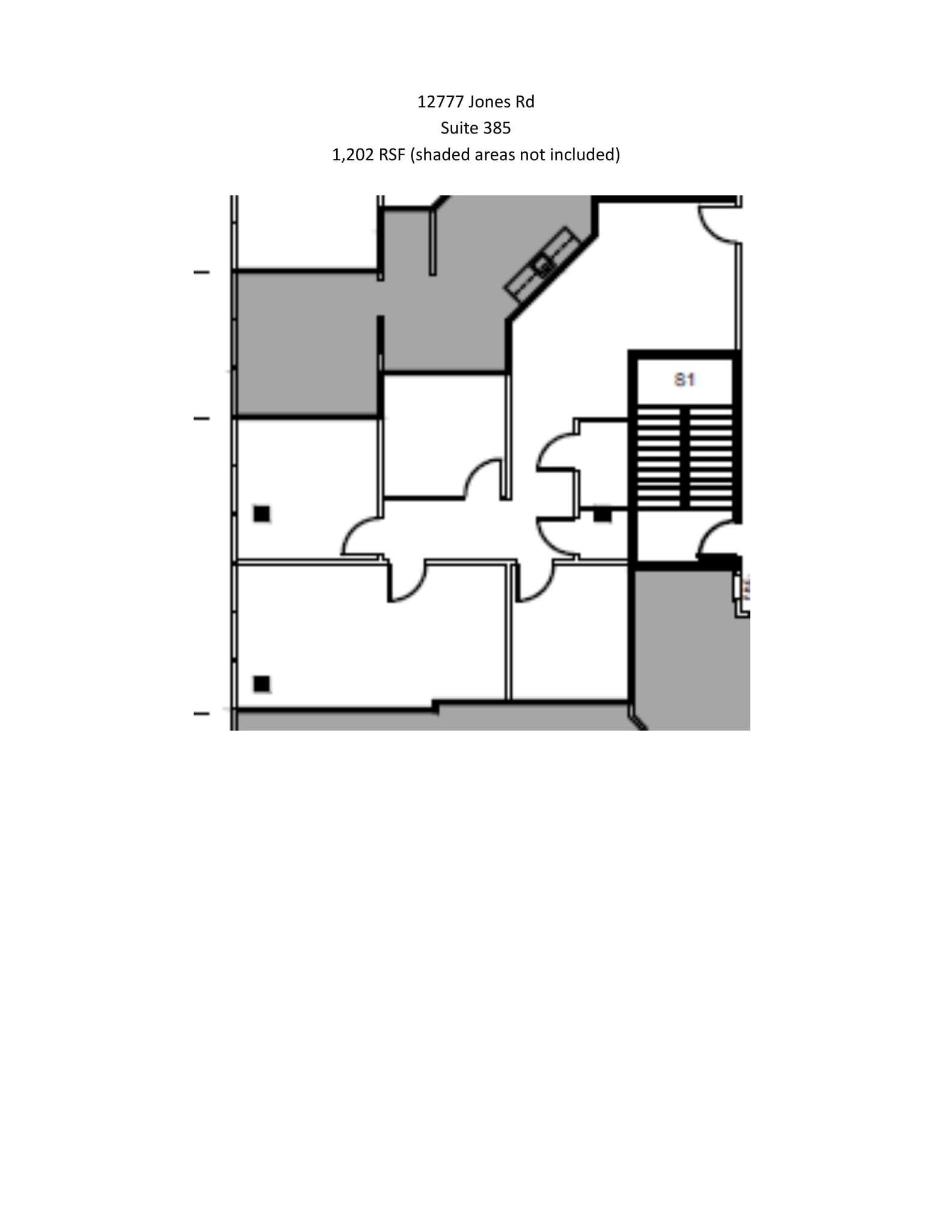 12777 Jones Rd, Houston, TX à louer Plan de site– Image 1 sur 1