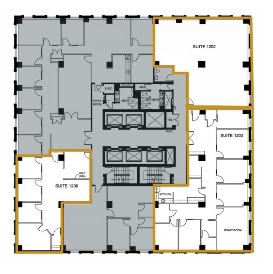 415 Yonge St, Toronto, ON à louer Plan d’étage– Image 1 sur 1