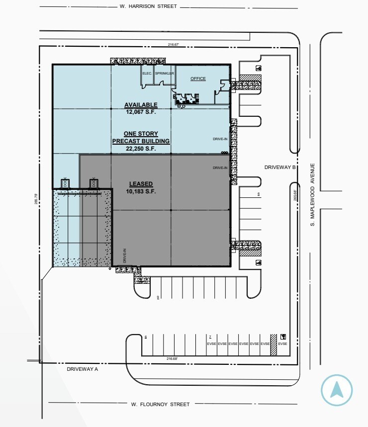 602 S Maplewood Ave, Chicago, IL à louer Plan d’étage– Image 1 sur 2