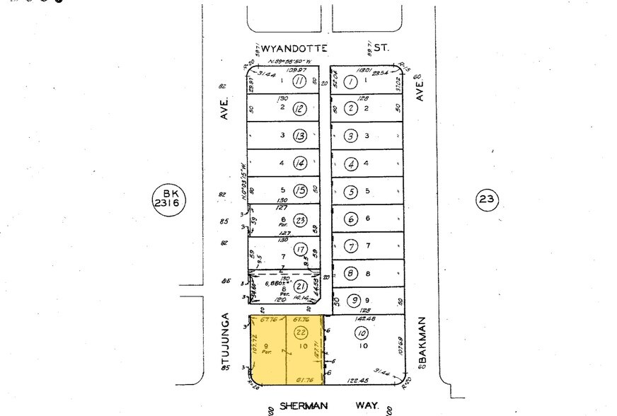 11357 Sherman Way, Sun Valley, CA à louer - Plan cadastral – Image 3 sur 7