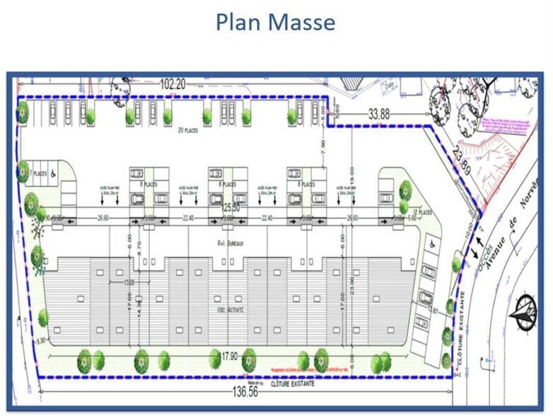 21 Avenue De Norvège, Villebon-sur-Yvette à louer - Plan de site – Image 3 sur 3
