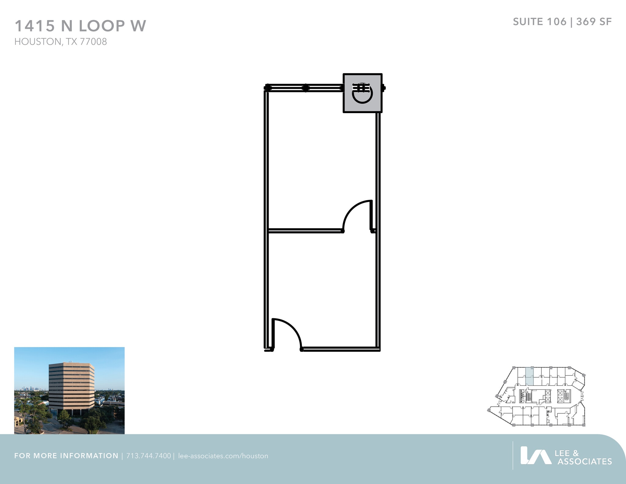1415 North Loop W, Houston, TX à louer Plan d’étage– Image 1 sur 1
