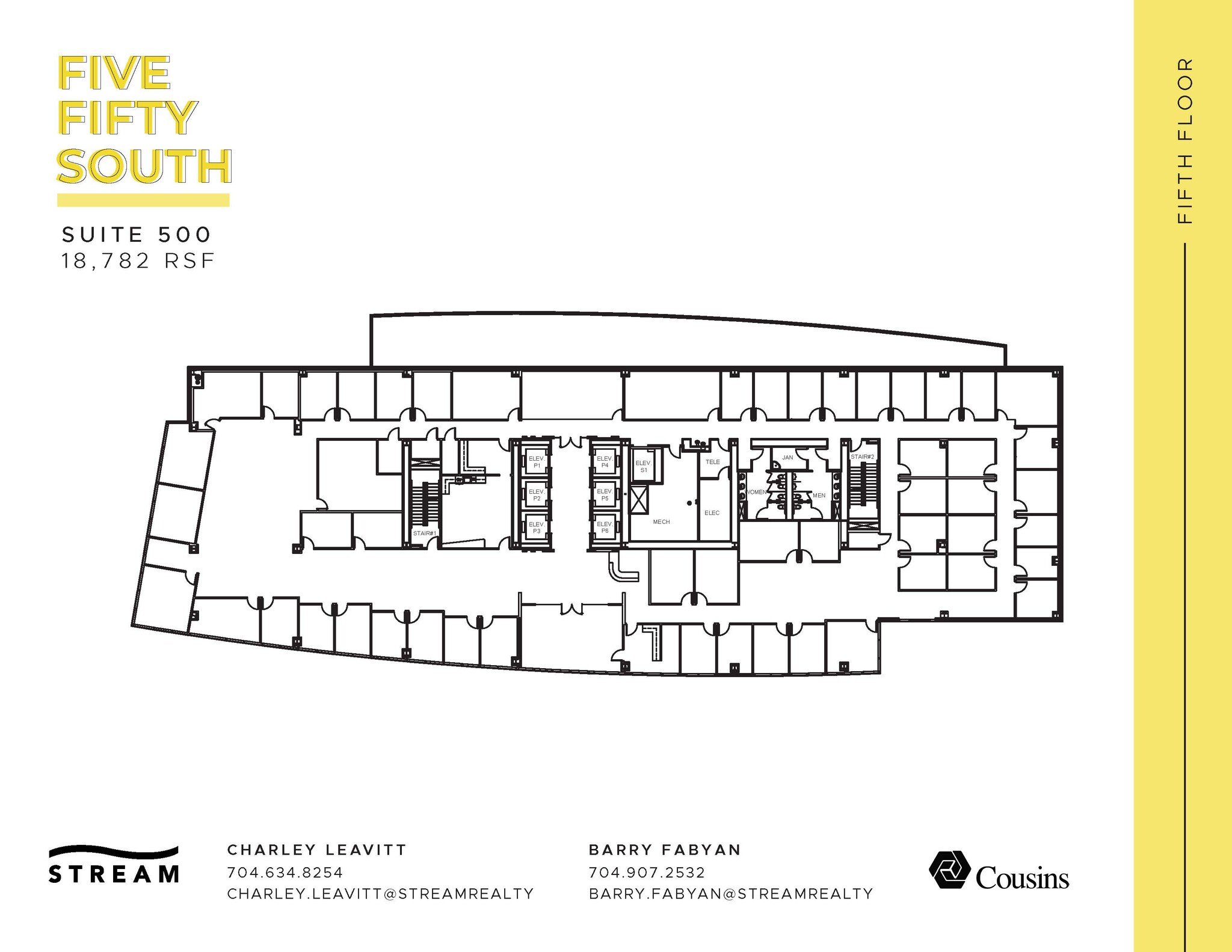 550 S Caldwell St, Charlotte, NC à louer Plan d’étage– Image 1 sur 1