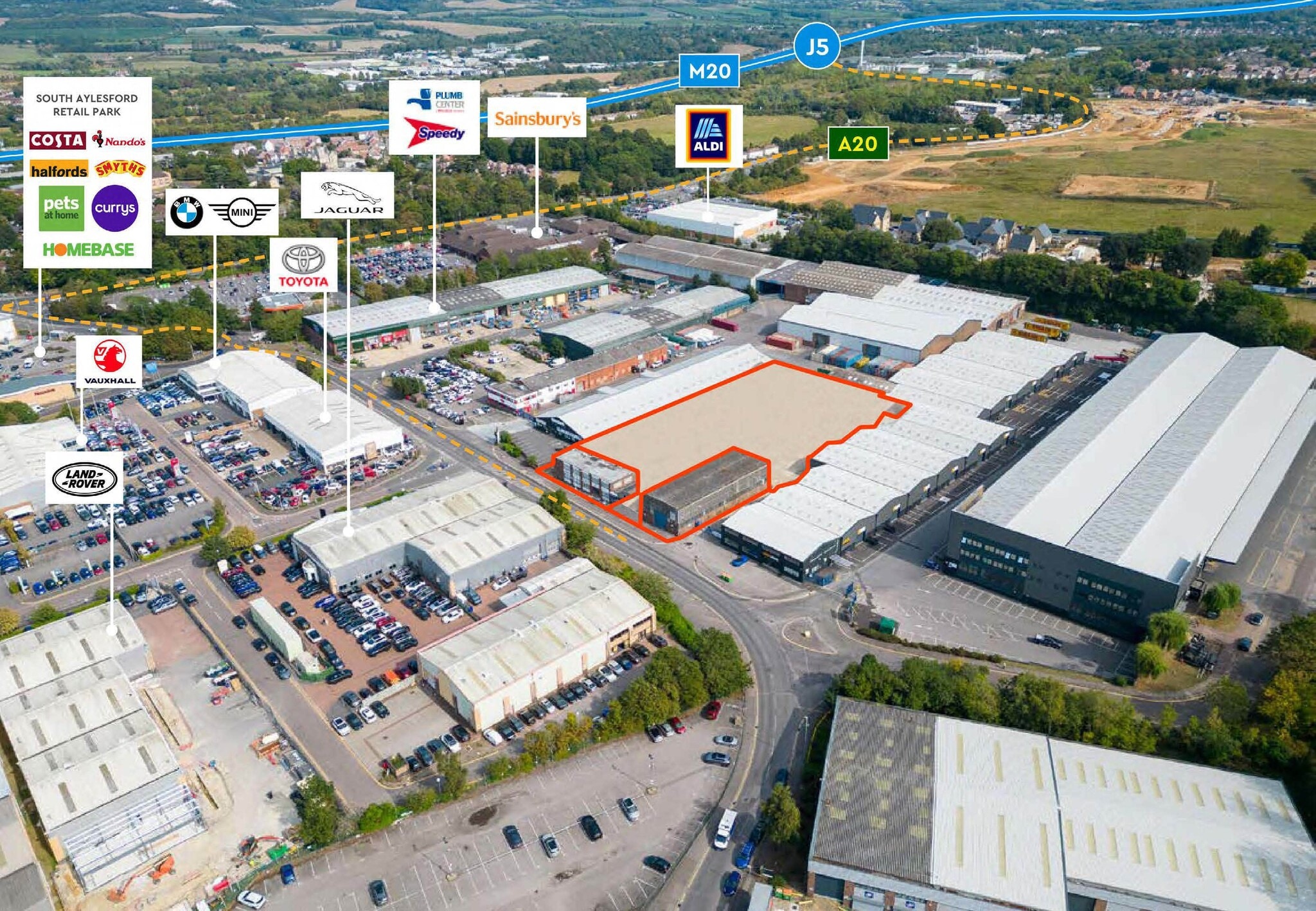 Mills Rd, Aylesford à louer Aérien– Image 1 sur 1