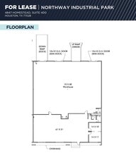 4847 Homestead Rd, Houston, TX à louer Plan d’étage– Image 1 sur 1