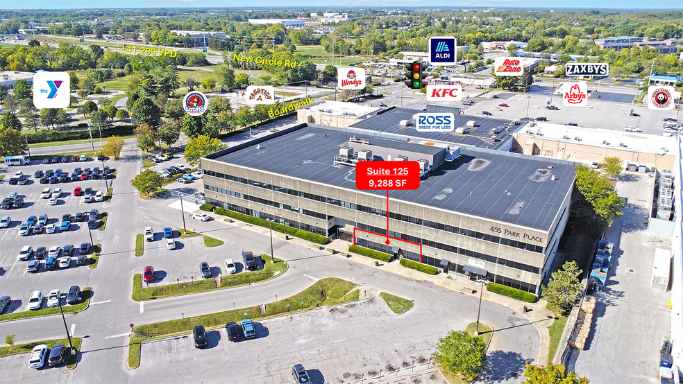 455 Park Pl, Lexington, KY à louer - Aérien – Image 2 sur 9