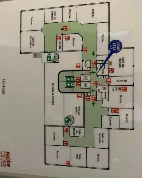 Bureau dans Évry-Courcouronnes à louer - Plan d’étage – Image 2 sur 7
