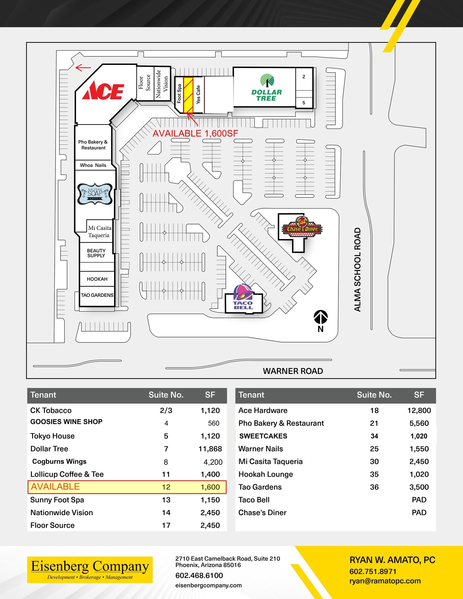 N Alma School Rd, Chandler, AZ à louer Plan de site– Image 1 sur 1