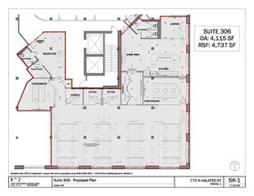 770 N Halsted St, Chicago, IL à louer Plan d’étage– Image 1 sur 6