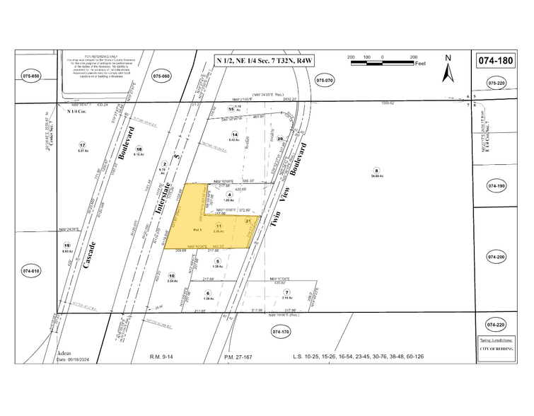2820 Twin View Blvd, Redding, CA à vendre - Plan cadastral – Image 1 sur 1