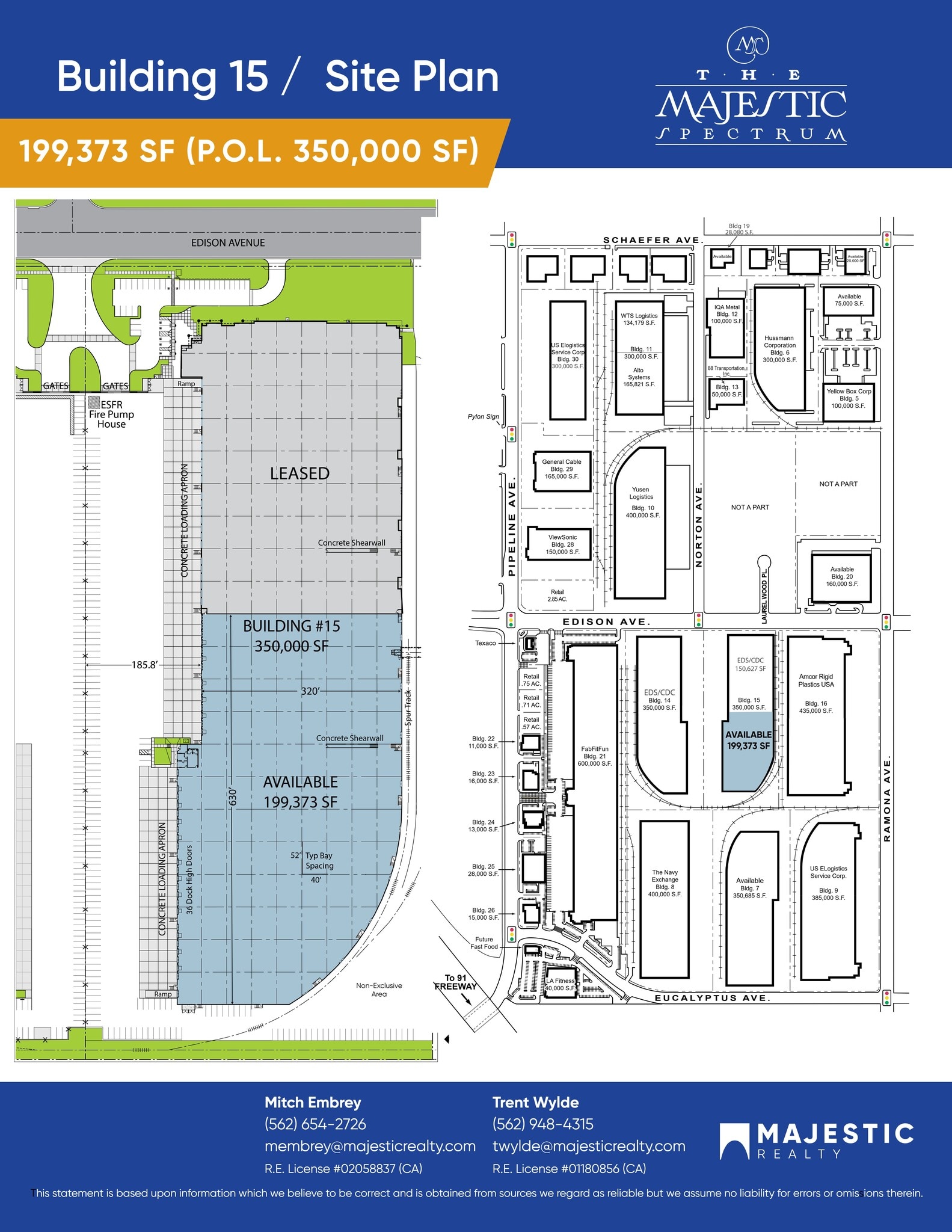 4361-4371 Edison Ave, Chino, CA à louer Plan de site– Image 1 sur 1
