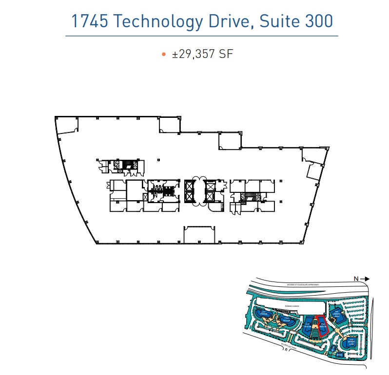 224 Airport Pkwy, San Jose, CA à louer Plan d’étage– Image 1 sur 1