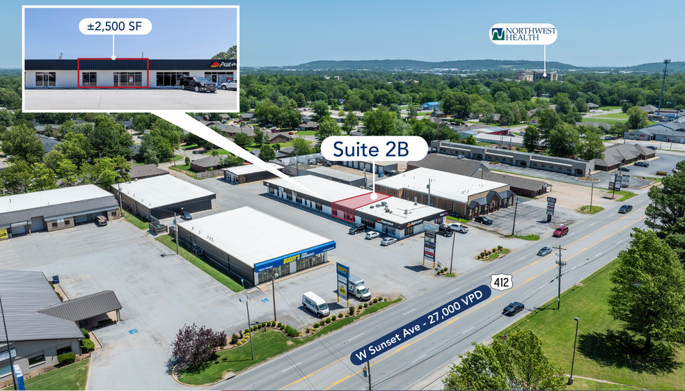 1772 W Sunset Ave, Springdale, AR à louer - Photo de l’immeuble – Image 1 sur 7