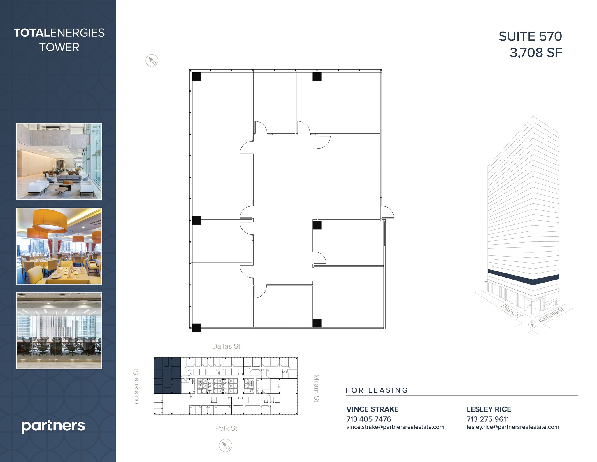 1201 Louisiana St, Houston, TX à louer Plan de site– Image 1 sur 2
