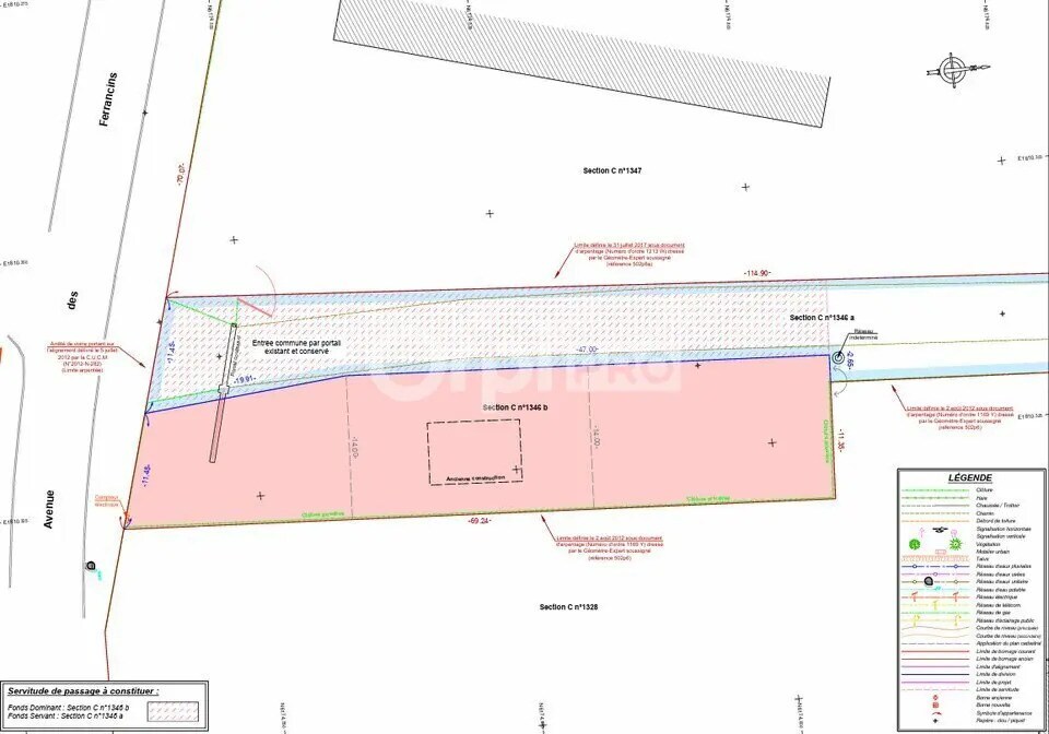Terrain dans Torcy à vendre Plan de site– Image 1 sur 8