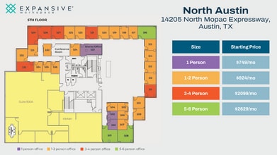 14205 N Mo Pac Expy, Austin, TX à louer Plan d’étage– Image 1 sur 6