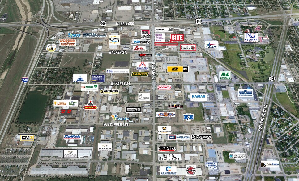 1010 S West St, Wichita, KS à vendre - Aérien – Image 2 sur 2