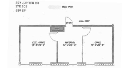 307 S Jupiter Rd, Allen, TX à louer Plan d’étage– Image 1 sur 2