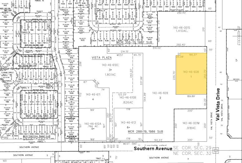 3544 E Southern Ave, Mesa, AZ à louer - Plan cadastral – Image 2 sur 14