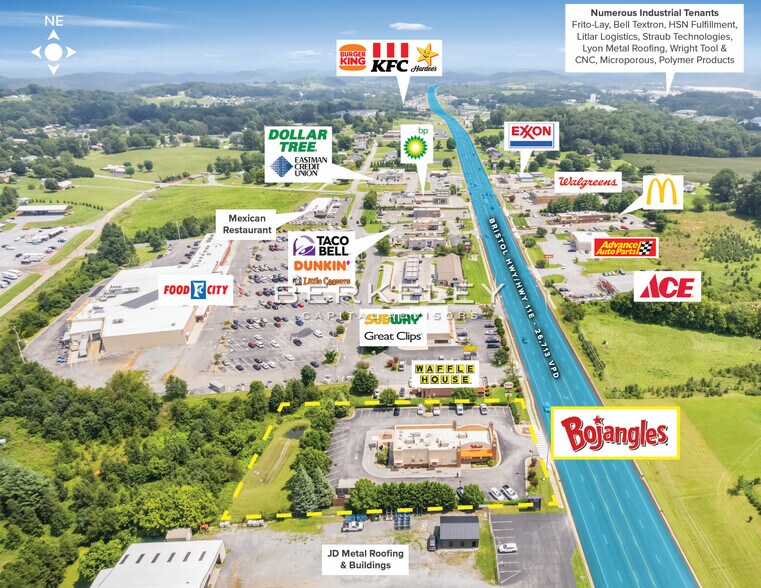 6547 Highway 11 E, Piney Flats, TN à vendre - Photo de l’immeuble – Image 3 sur 6