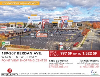 Plus de détails pour 189-207 Berdan Ave, Wayne, NJ - Local commercial à louer